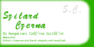 szilard czerna business card